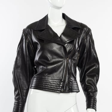 Convertible Leather Moto Jacket