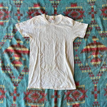 Vintage 1950s Sears Roebuck Blank White Tee 