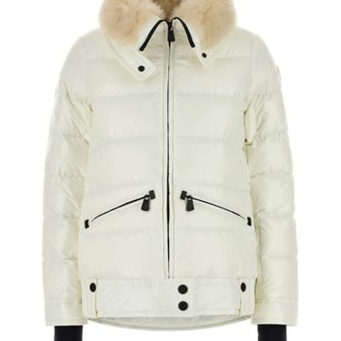 Moncler Grenoble Women White Nylon Arabba Down Jacket