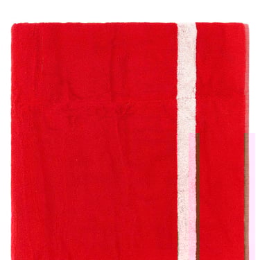 Kenzo Unisex Red Terry Fabric Beach Towel