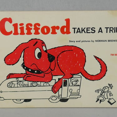 Clifford Takes a Trip (1966) by Norman Bridwell - Clifford Red Dog - Vintage Paperback Children's Book 