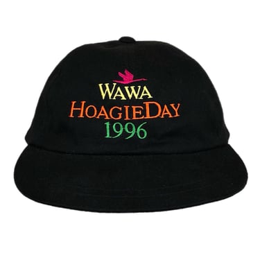 Vintage 1996 Wawa Hoagie Day Embroidered Promotional Strap Back Hat Cap 