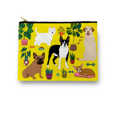 At Home with Dogs Cosmetic/ Amenity Bag