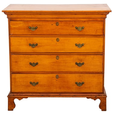 American Federal Period Maple Chest, Late 18th C