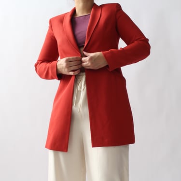 Vintage Sleek Coral Blazer