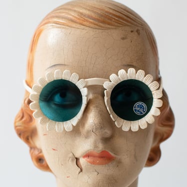 1940s Daisy Sunglasses | Blue Lenses 