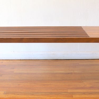 Mid Century Modern George Nelson Style Coffee Table Bench