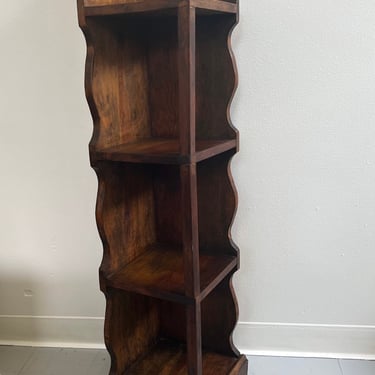 Free Shipping Within Continental US - Vintage Solid Wood Petite Bookcase 