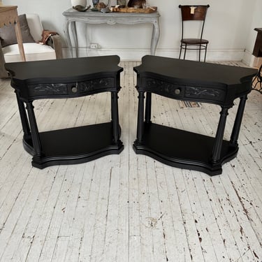 Killer Pair of Black Bedside Tables