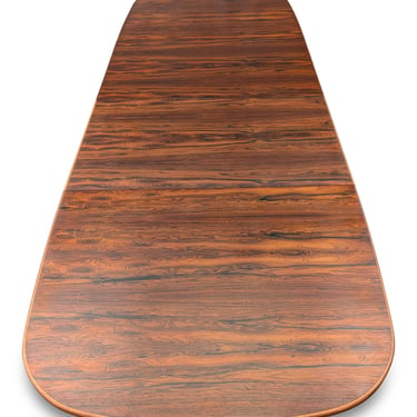 XL Oval Rosewood Table w 2 Leaves - 122406