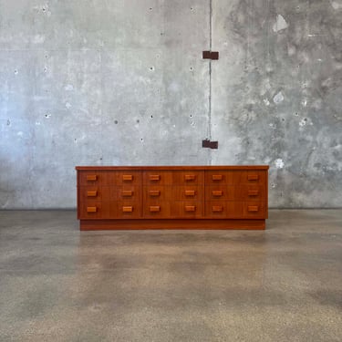 Vintage Low Teak Dresser