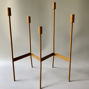 Donald Drumm (attributed) for Raymor Painted Steel, 5-Stalk Candelabra 