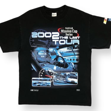 Vintage 2002 NASCAR Winston Cup Series “The Limit Tour” Double Sided Race Car Graphic T-Shirt Size Large 