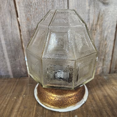 Vintage Flush Mount Paneled Acorn Light 5