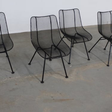 Set of 4 Mid Century Danish Modern Woodard  Sculptura Side Chairs 
