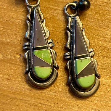Native American Zuni Sterling earrings 