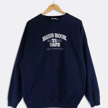 Vintage Hard Rock Cafe San Francisco Embroidered Sweatshirt Sz L