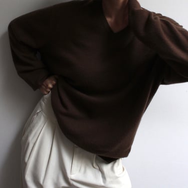 Vintage Umber Cashmere V-Neck