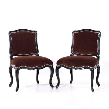 Ralph Lauren Louis XV Occasional Lounge Chairs - Pair 