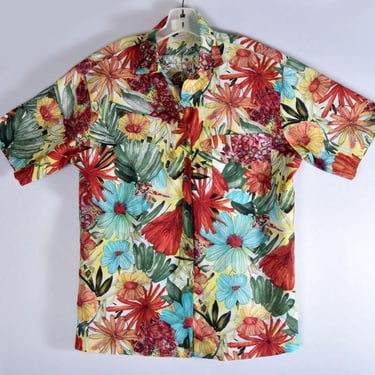 JUNGLE MONDI Floral Print Vintage Shirt 1980's Designer, 44