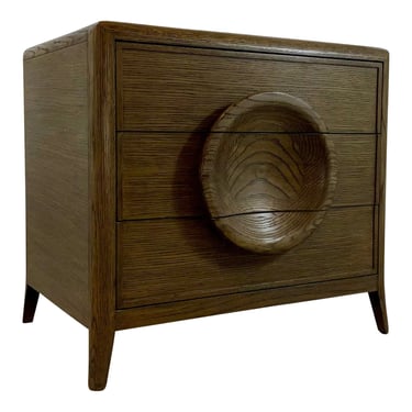 Theodore Alexander Mid-Century Modern Style Walnut Finished Wood Collins Nightstand