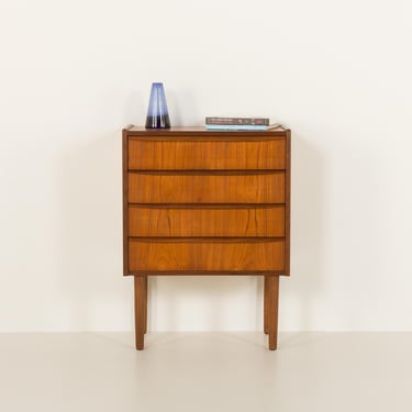 Small Danish mid century dresser with 4 drawers, 1960s 