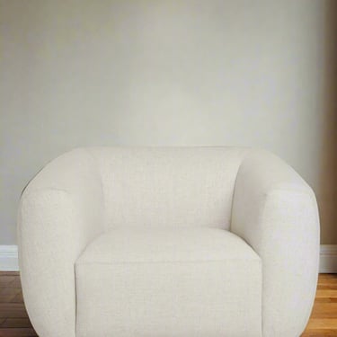 Lulu & Georgia Harlowe Ivory Upholstered Swivel Chair FF258-183