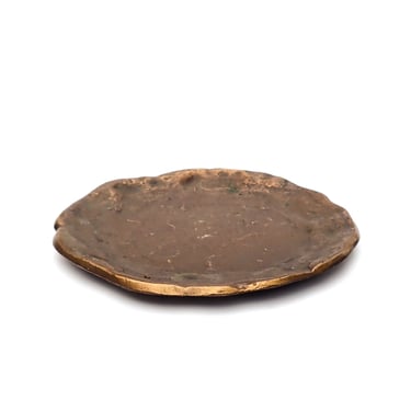 Vintage German Bronze Plate Or Catch-All