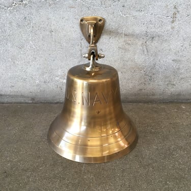 US Navy Brass Bell w/ Wall Mount