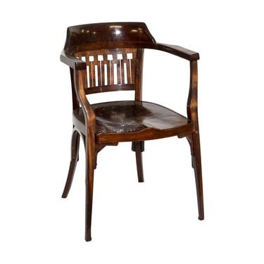 Antique Jacob &#038; Josef Kohn Secessionist Bentwood Bauhaus Arm Chair