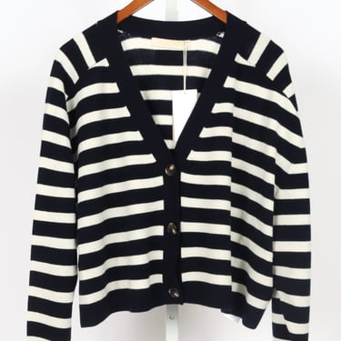 Emmanuelle Cardigan - Marine/Ecru