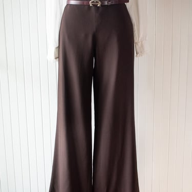 Vintage 1990s Ralph Lauren Brown Trouser 29&quot; Waist