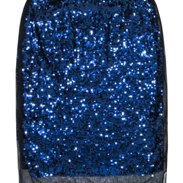 By Malene Birger - Blue Sequin Midi Skirt Sz S