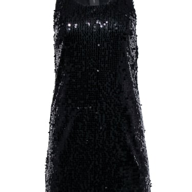Rolando Santana - Black Sequin Sleeveless Mini Dress Sz 10
