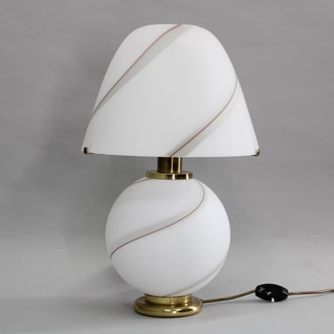 1970s Murano Glass Table Lamp, Italy 