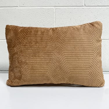 Small Rectangular Pillow in Gold Velvet