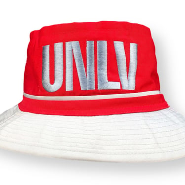 Vintage 1984 CCI UNLV Rebels Embroidered Bucket/Fishing Collegiate Style Hat 