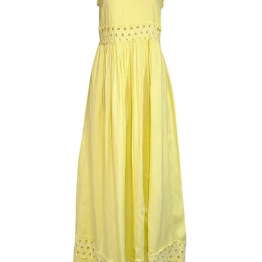 Solid & Striped - Yellow Sleeveless Maxi Dress Sz M