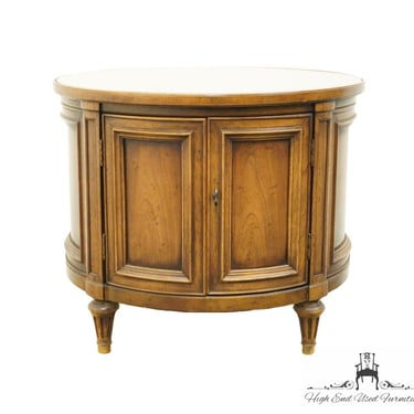 HENREDON FURNITURE Italian Provincial 26" Round Accent Storage End Table 43-5301 