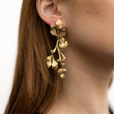 Brass and Sterling Silver Gold Pietrina Earrings