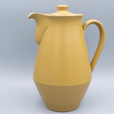 Denby Ode Coffee Pot with Lid | Vintage British Stoneware Serveware Holloware 