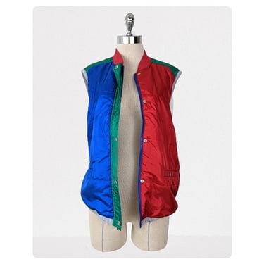 vintage 90's colorblock vest (Size: L)