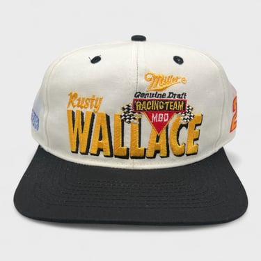 Vintage Rusty Wallace Miller Racing Team Snapback Hat