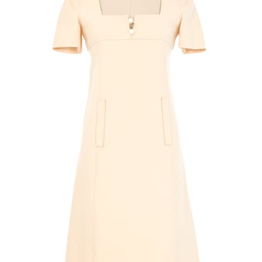 1970s Courreges Ivory A-line Dress