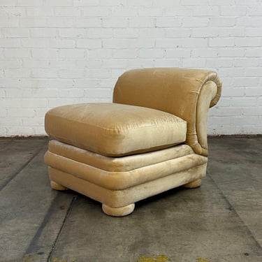 Overstuffed Slipper Chairs- one left 