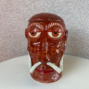 Vintage Tiki mug Hawaiian Mr Bali Hai Headhunter by OMC made in Japan 
