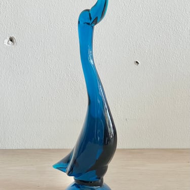 Glass Goose Sculpture