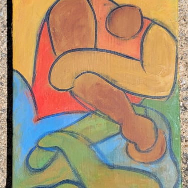 Figural Abstract, Oil on Canvas