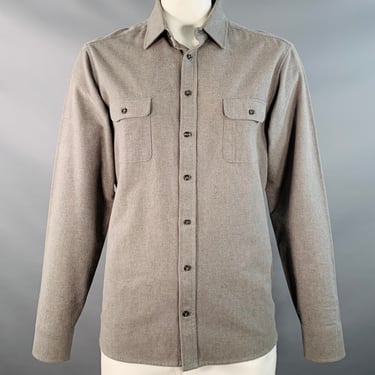 TAYLOR STITCH Size XL The Division Grey Slate Organic Cotton Two Pockets Long Sleeve Shirt