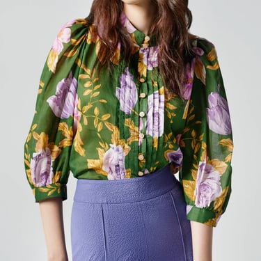 Frontier Blouse - Forest Floral